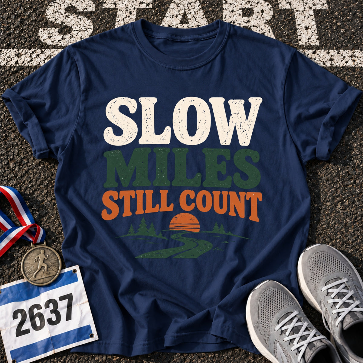 Slow Miles Count T-Shirt