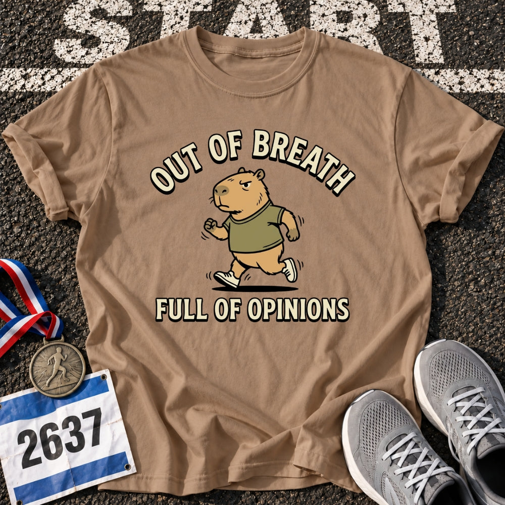 Out of Breath Capybara T-Shirt