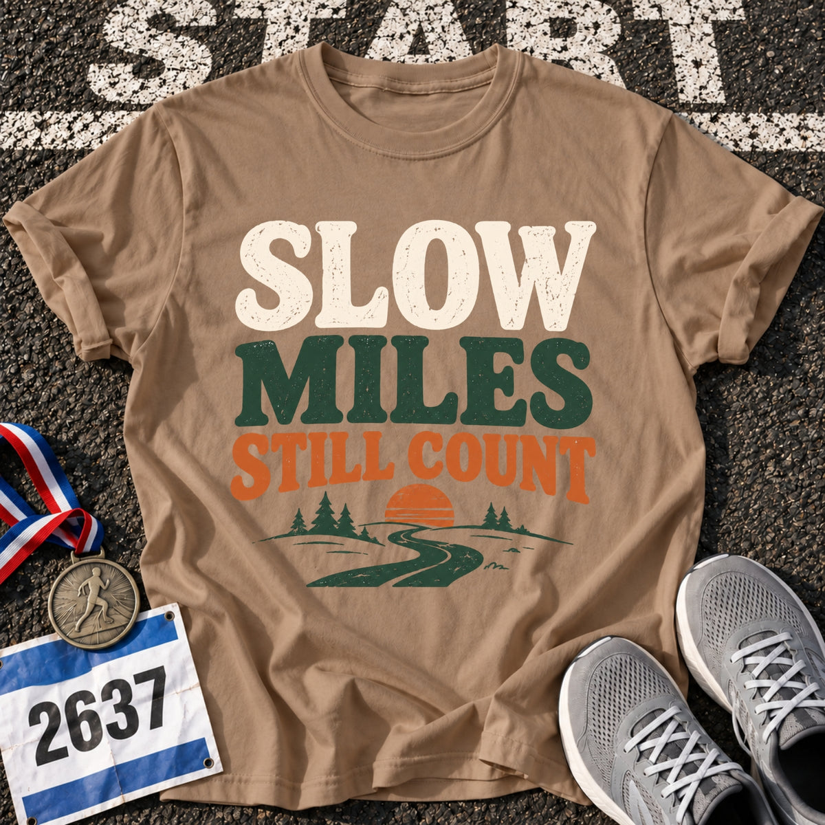 Slow Miles Count T-Shirt