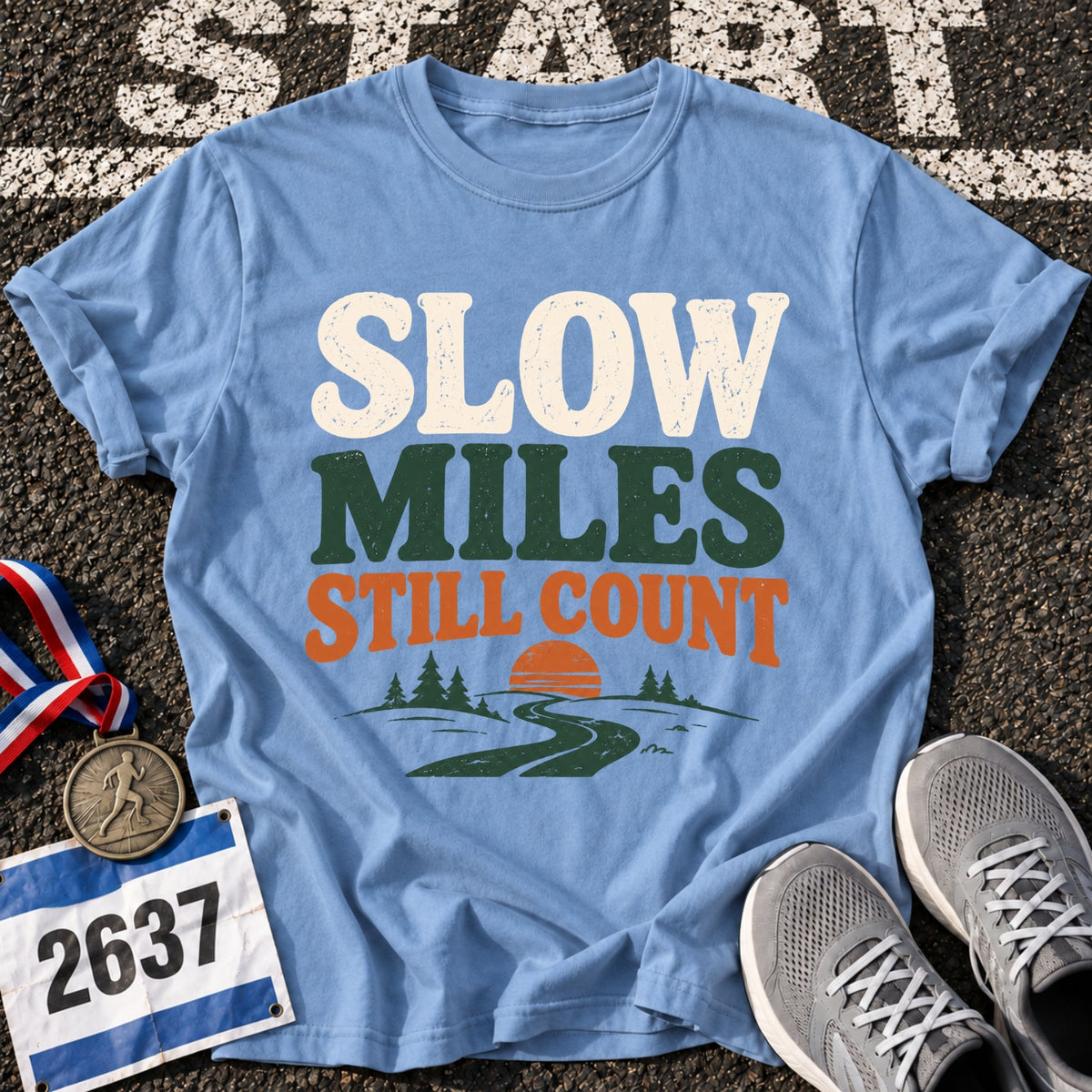 Slow Miles Count T-Shirt