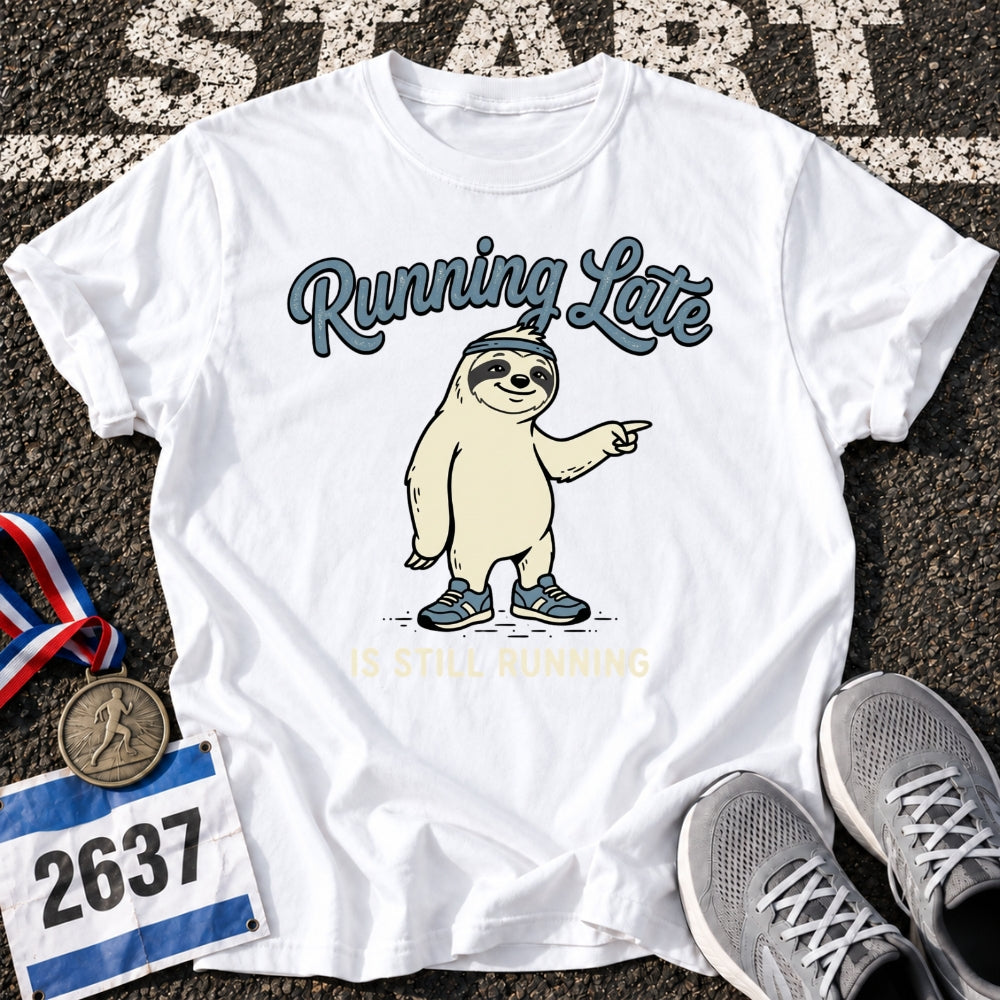 Running Late is Still Running T-Shirt