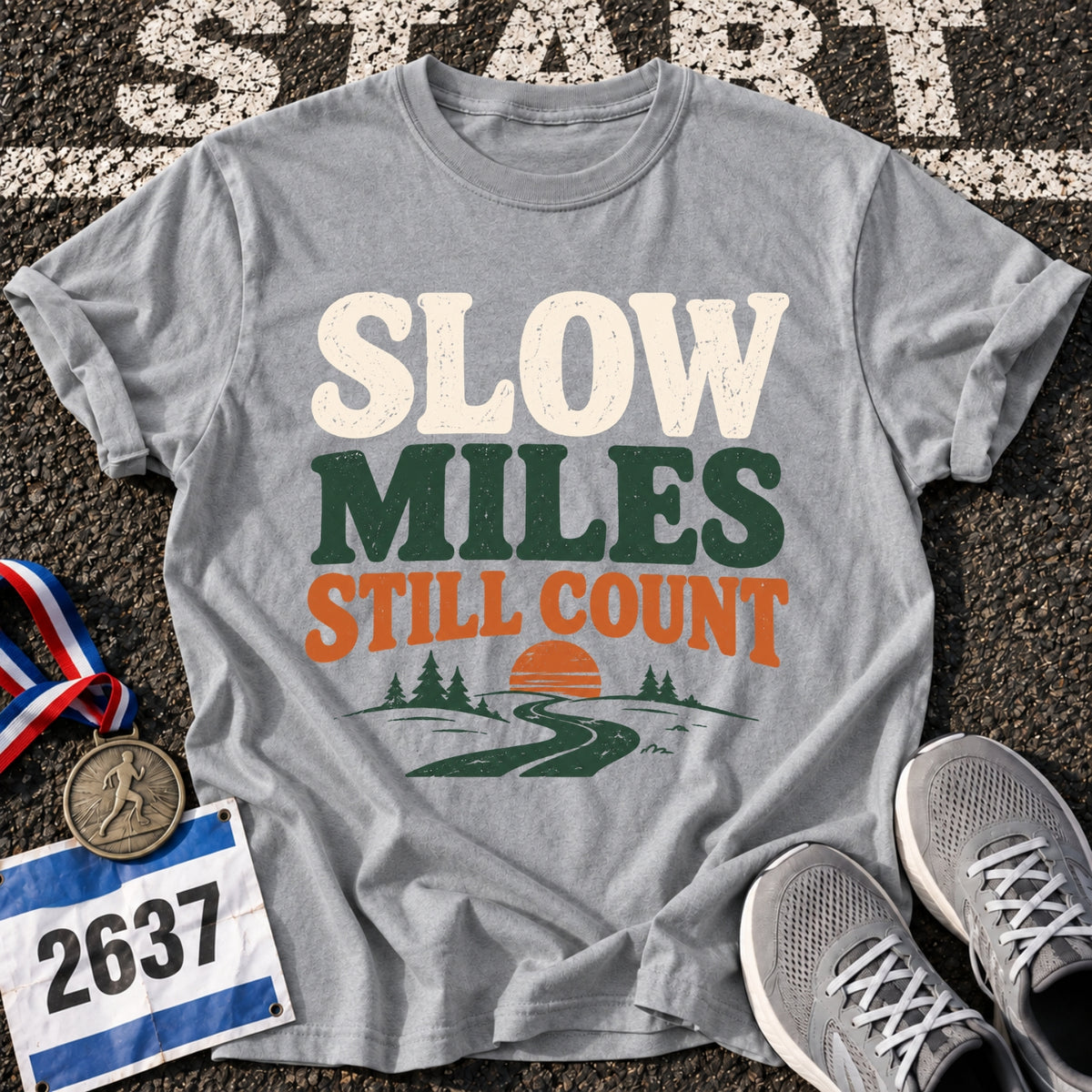 Slow Miles Count T-Shirt